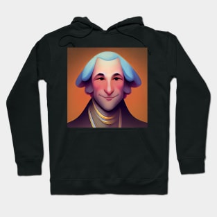 George Washington | American president portrait | Comics style Hoodie